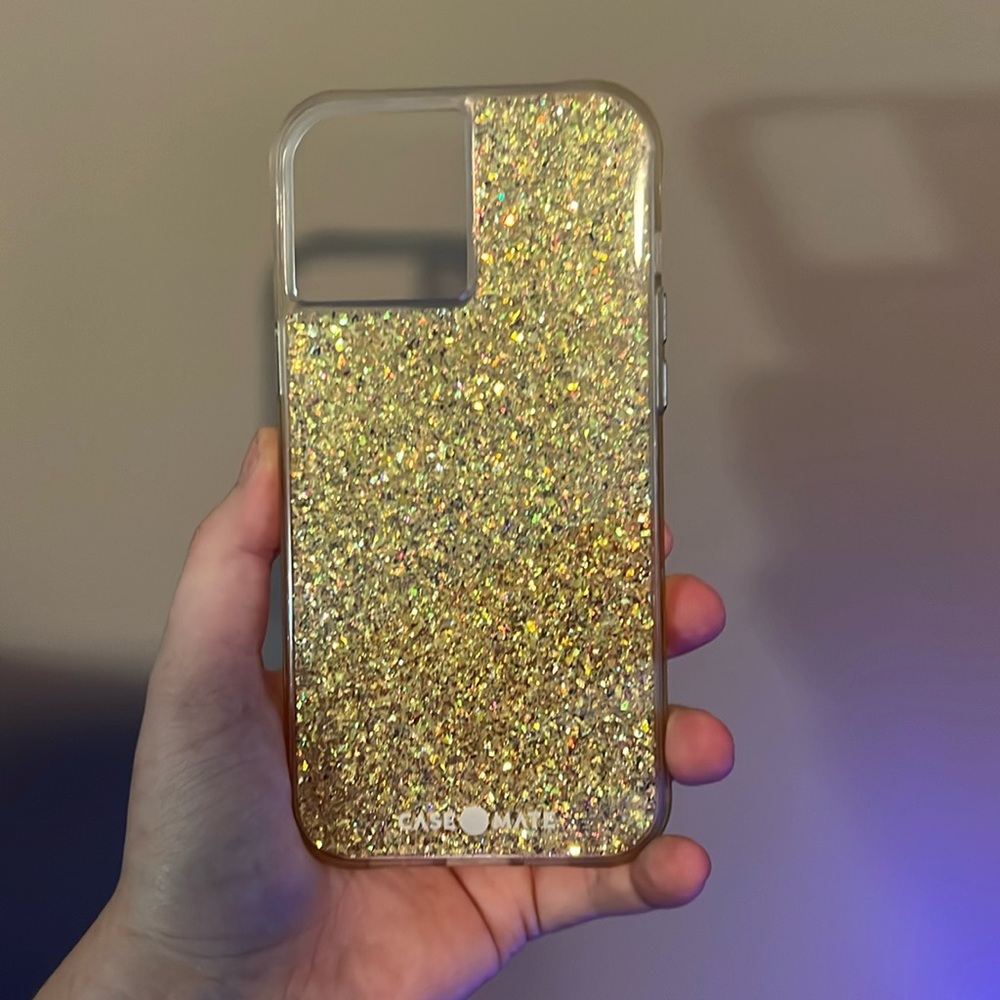 Case-Mate Gold Glitter iPhone Case Twinkle